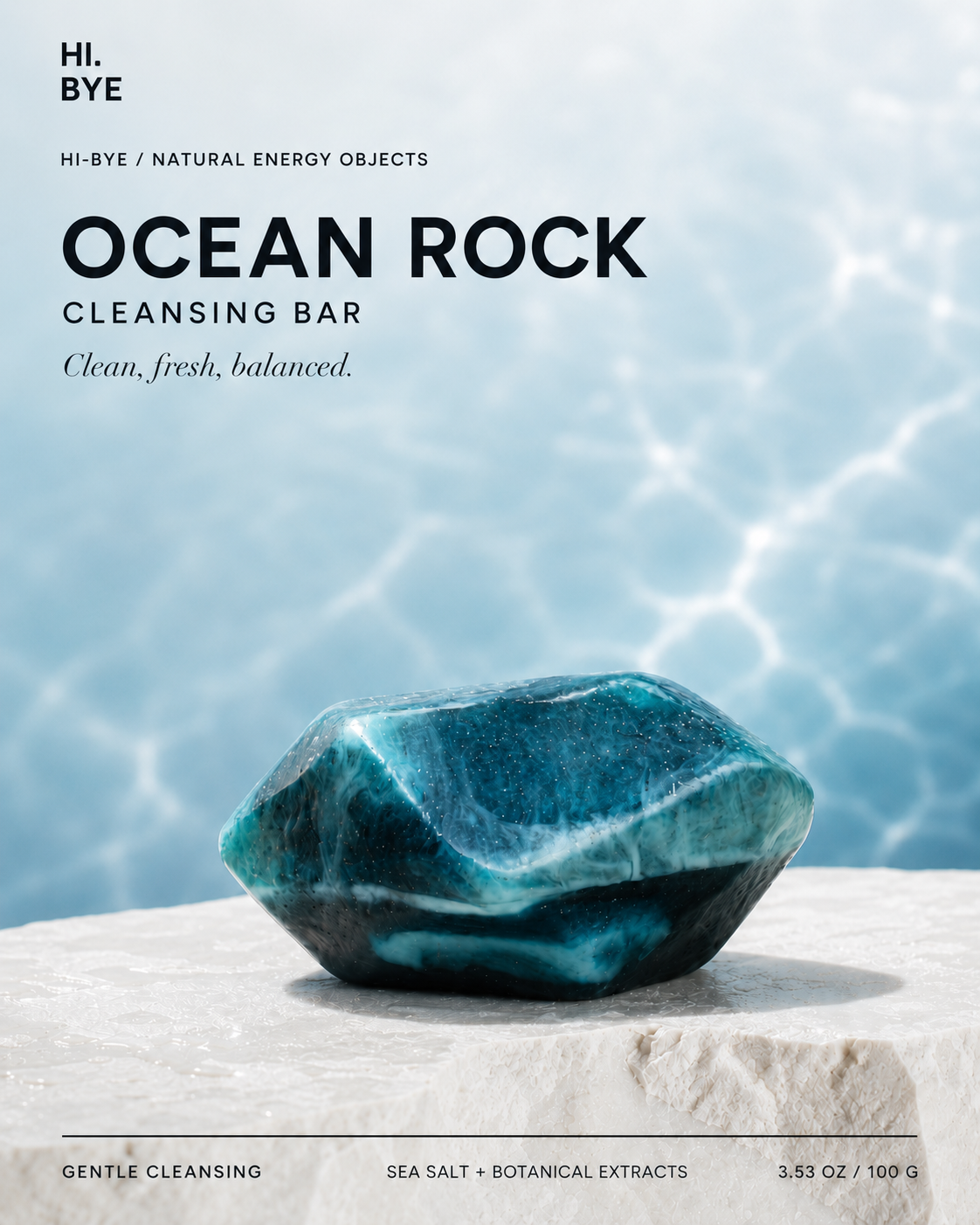 Hi-Bye Ocean Rock Cleansing Bar 1